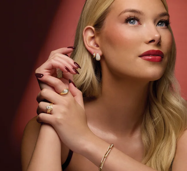 Pavé dråbe-øreringe i 14 kt. guld med 1,75ct laboratorie dyrkede diamanter