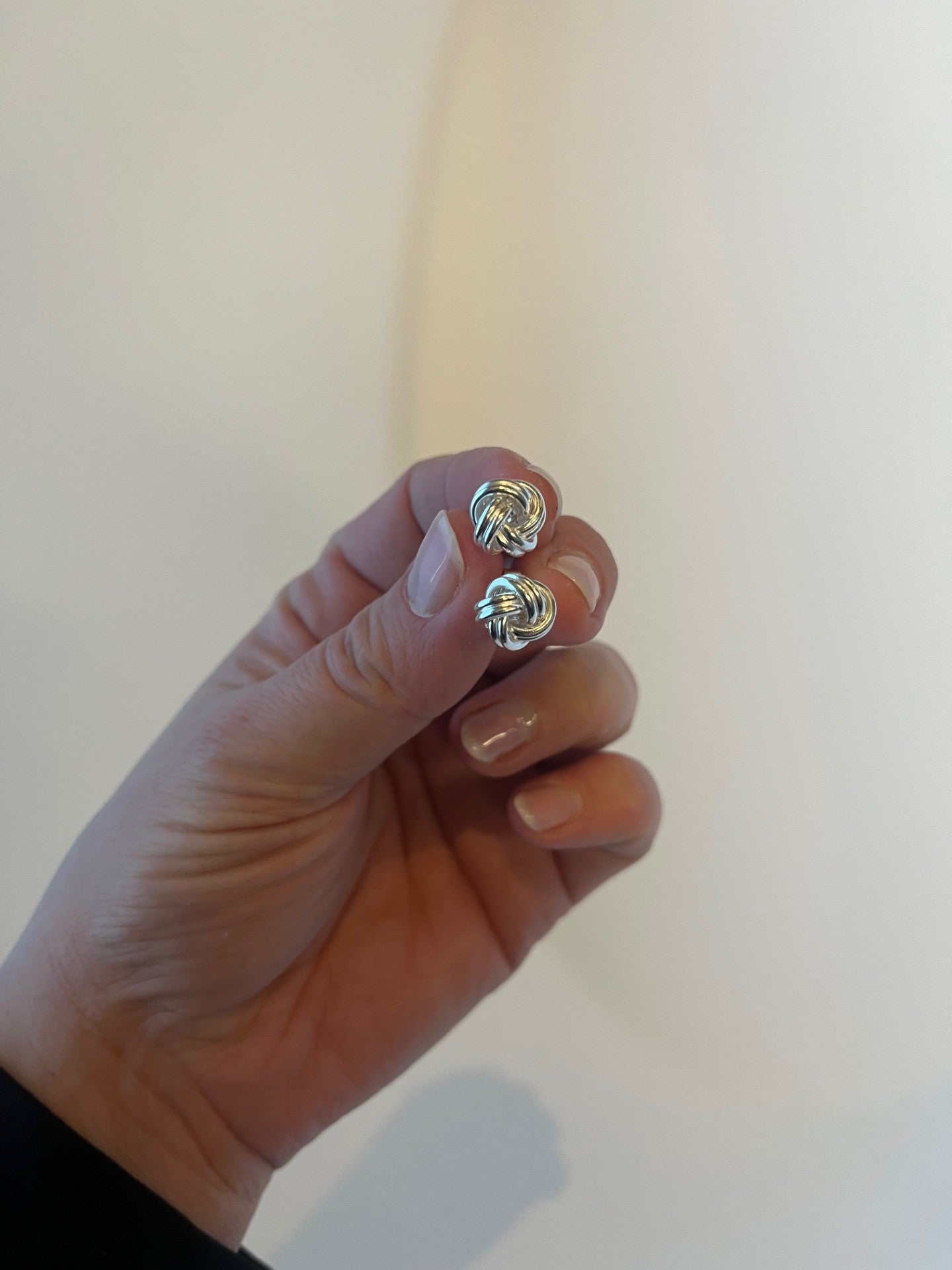 Ørering sterlingsølv, stor knude