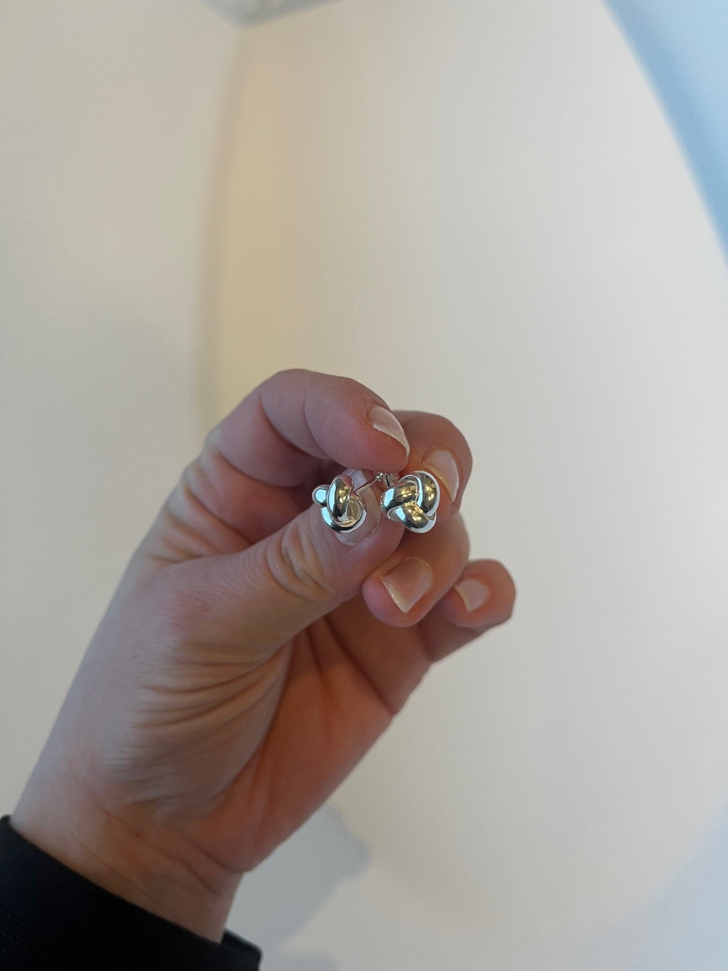 Ørering sterlingsølv, knude