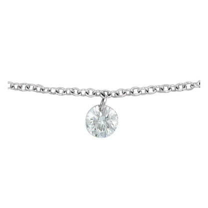 14k guld petit armbånd med diamant