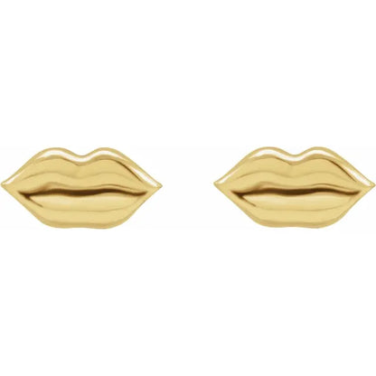 14 karat guldørestikker Læber