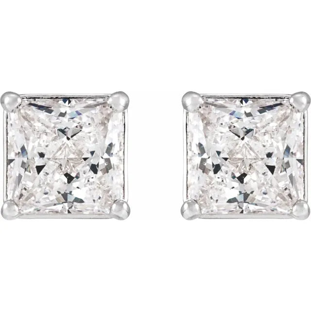 Moissanite ørering 14kt guld