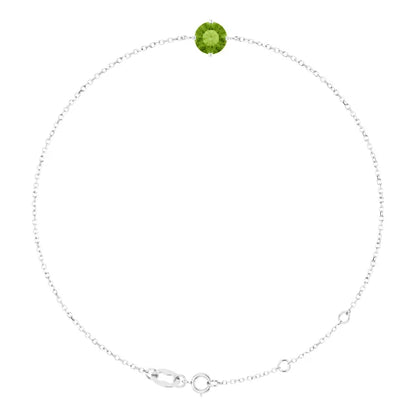 14kt guldarmbånd med naturlig peridot
