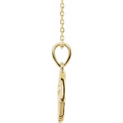Halskæde med Hamsa og 0,03 CTW Diamant